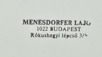 cca 1987 Menesdorfer Lajos (1941-2005) budapesti fotóművész hagyatékából, pecséttel jelzett vintage ...