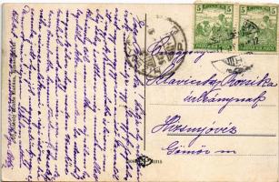 1917 Rimaszombat, Rimavská Sobota; Tompa Mihály, Ferenczy István és Blaha Lujza szülőháza / birth ho...