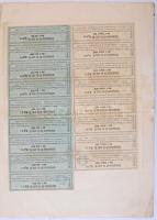 Ausztria / Bécs 1871. "Wiener Commisions-Bank" részvény 200G-ről, szelvényekkel, felülbély...