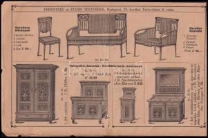 cca 1910 Ehrentreu és Fuchs Testvérek bútornagykereskedése képekkel illusztrált árjegyzéke. Bp., Ste...