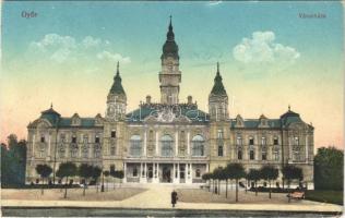 Győr, Városháza. Vasúti levelezőlapárusítás 28. sz. 1916. (EB)