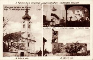 Szigetdznetmiklós templom a háború előtt és után