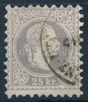 1867 25kr szürkésibolya színben, (PÉ)NZ-UT(ALVÁNY) (65.000)