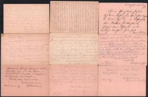 cca 1914-1920 Lónyay Stephanie királyi hercegnő levelezése az oroszvári Lónyay-kastélyban 1914-1917 ...