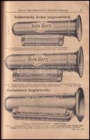 1912 Wolf és Társa hangszergyár képekkel illusztrált katalógusa, árjegyzéke, 106 p., sérült papírköt...