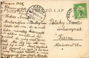 1908 Kraszna, Crasna; Báró Győrffy kastély / castle