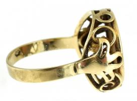 Arany (Au) gyűrű emlékérmével foglalva. (8K/br.2,17 gr)