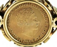 Arany (Au) gyűrű emlékérmével foglalva. (8K/br.2,17 gr)