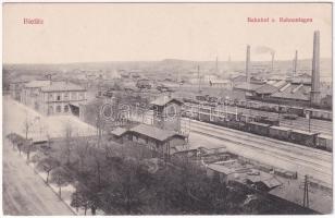 Bielsko-Biala, Bielitz; Bahnhof und Bahnlagen / railway station, factory