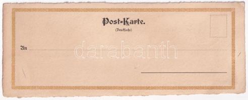 Jugendstil Post-Karte / Art Nouveau postcard. Achr. (?) (25,5 x 8,7 cm)