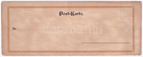 Jugendstil Post-Karte / Art Nouveau postcard. Achr. (?) (25,7 x 10 cm)