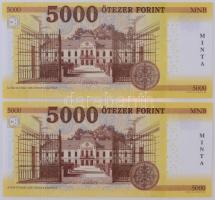 2020. 5000Ft "MINTA" felülnyomással (2x, sorszámkövető alacsony sorszámmal: BF 0000235 - B...