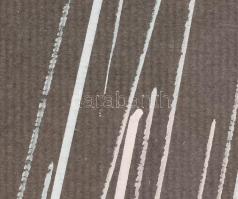 Matzon Ákos (1945-): Űresedés 11, 1996. Akril, olaj, karton, jelzett. Hátoldalán is jelzett és datál...