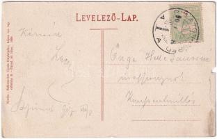 1907 Balatonfüred, Füred; Savanyú kút. Balázsovich Gyula fényképész 1906. (szakadások / tears)