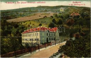 1907 Budapest XII. Szt. József Fiúnevelő intézet. Istenhegyi út 32.