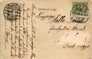 1906 Paks, Daróczy kastély, m. kir postahivatal (EK)