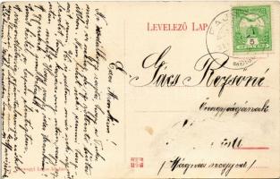 Fajsz, Dunai részlet, RÉV kikötő, hajók és csónakok. Somogyi Lajos kiadása (Rb)