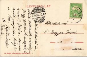 1909 Recsk, Barkóczy kastély kápolna, kisgyerek lovon (Rb)