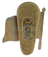 ~1914-1918. A kolozsvári 51. gyalogezred zománcozott gomblyukjelvénye, hamuszürke / világoskék zomán...