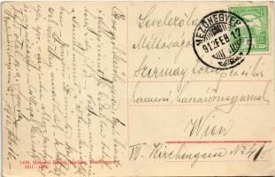 1912 Mezőhegyes, Négyes fogat. Mosonyi Károly kiadása (szakadás / tear)