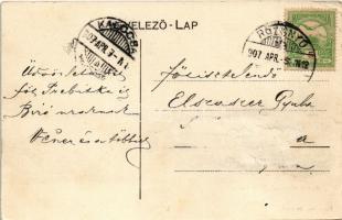 1907 Krasznahorkaváralja, Krásnohorské Podhradie; Andrássy mauzóleum. Kiadja Falvi Jenő / mausoleum ...