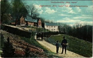 Detrekőszentmiklós, Blasenstein-Sankt-Nikolaus, Plavecky Mikulas; Vadászkastély "Mon repos". Wiesner Alfréd kiadása / Jagdschloss Monrepos / hunting castle (r)