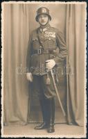 cca 1940 drágói Szemes Vazul katona fotója teljes alakos, díszegyenruhában.