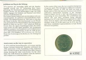 NDK 1974. 10M "25 éves az NDK" érmés, bélyeges borítékon T:2