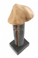 Tornay Endre András (1949-2008): A horvátlövői hősi emlékmű szoborterve. Fa, kő, jelzett, m: 40 cm H...