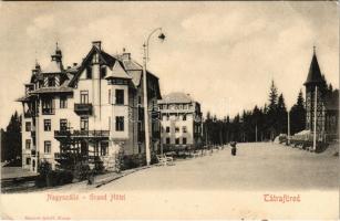 Tátrafüred, Ótátrafüred, Altschmecks, Stary Smokovec (Magas Tátra, Vysoké Tatry); Nagy szálló. Maurer Adolf kiadása / Grand Hotel (EB)