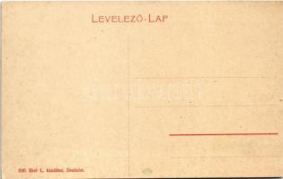 Zsolna, Zilina; Budatin, vasúti híd. Biel L. 930. (W.L. ?) / railway bridge, castle
