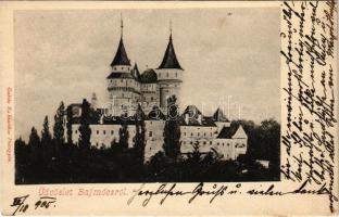 1905 Bajmóc, Bojnice; Gróf Pálffy várkastély. Gubits B. kiadása / Bojnicky hrad / castle