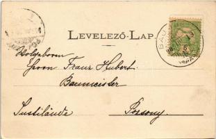 1905 Bajmóc, Bojnice; Gróf Pálffy várkastély. Gubits B. kiadása / Bojnicky hrad / castle