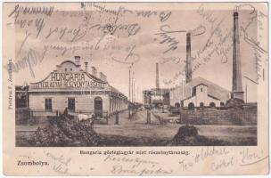 1911 Zsombolya, Hatzfeld, Jimbolia; Hungária gőztéglagyár mint részvénytársaság. Perlstein F. kiadása / brick factory (EK)