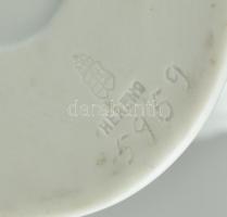 Herendi Arany János büszt, fehér mázas és bisquit porcelán, jelzett, hibátlan, m:17 cm