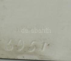 Herendi Beethoven büszt, fehér mázas és bisquit porcelán, jelzett, hibátlan, m:21 cm