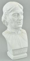 Herendi Széchényi Ferenc büszt, fehér bisquit porcelán, jelzett, hibátlan, m:21 cm