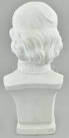 Herendi Széchényi Ferenc büszt, fehér bisquit porcelán, jelzett, hibátlan, m:21 cm