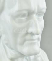 Herendi Wágner büszt, fehér mázas porcelán, jelzett, hibátlan, m:21 cm