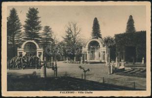 1932 Újpesti Torna Egyesület (UTE) futballcsapatának játékosai által aláírt képeslap Palermóból (193...