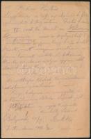 1916 dr. Heller Bernátnak néprajztudós, Rabbiképző igazgatója által írt tábori posta levelezőlap Bel...