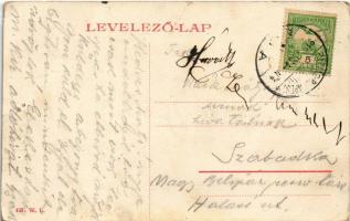 1912 Zsombolya, Hatzfeld, Jimbolia; Muschong palota, Ifj. Keks kárpitos üzlete. W. L. 427. / palace,...