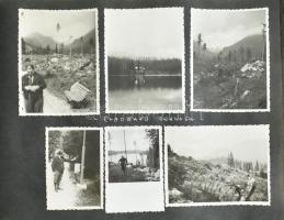 1943 Magas Tátra fotóalbum 276 db fényképpel + néhány belépő jeggyel / 1943 High Tatra photos in alb...