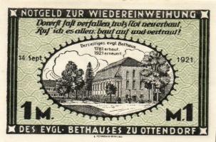 Német Birodalom/Weimari Köztársaság/ Ottendorf 1921. 25Pf + 50Pf + 75Pf + 1M + 2M 5klf db, teljes so...