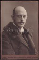 cca 1900 Max von Schillings (1868-1933) német karnagy, zeneszerző, színházigazgató keményhátú fotója Karl Lützel müncheni műterméből, 16,5×10,5 cm / Max von Schillings (1868-1933) German conductor, photo