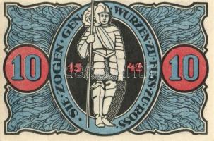 Német Birodalom/Weimari Köztársaság/ Torgau 1921. 5Pf + 10Pf + 25Pf + 50Pf 4klf db, teljes sor T:I