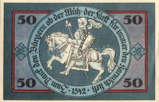 Német Birodalom/Weimari Köztársaság/ Torgau 1921. 5Pf + 10Pf + 25Pf + 50Pf 4klf db, teljes sor T:I