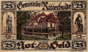 Német Birodalom/Weimari Köztársaság/ Ritterhude 1921. 25Pf + 50Pf + 75Pf 3klf db, teljes sor T:I