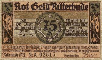 Német Birodalom/Weimari Köztársaság/ Ritterhude 1921. 25Pf + 50Pf + 75Pf 3klf db, teljes sor T:I