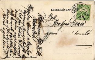 1913 Komárom, Komárnó; víztorony, teniszpálya / water tower, tennis court (Rb)